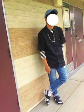 Champion チャンピオン デニムローキャップを使ったメンズ人気ファッションコーディネート Wear