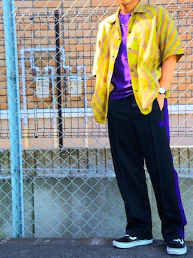 「SASQUATCHfabrix.（サスクワァッチファブリックス）のアイテム」を使った、SHUNさん（メンズ・163cm）の秋コーディネート