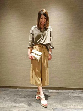 「 ガウチョ」｜NATURALBEAUTYさん（レディース・160cm）の春コーディネート
