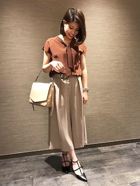 「スカーチョ」｜NATURALBEAUTYさん（レディース・160cm）の夏コーディネート