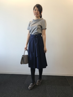 「フレアースカート」｜NATURALBEAUTYさん（レディース・168cm）の夏コーディネート