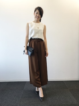 NATURAL BEAUTY ドレーピータスランテーパードパンツ NATURAL BEAUTY ドレーピータスランテーパードパンツ