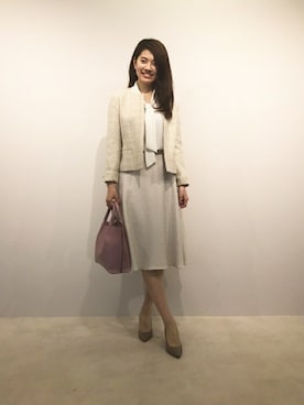 「セレモニー」｜NATURALBEAUTYさん（レディース・168cm）の春コーディネート