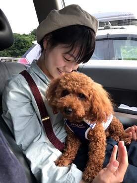 「179/WG（イチナナキュウダブルジー）のアイテム（ハンチング/ベレー帽）」を使った、ハイジさん（レディース・161cm）の春コーディネート