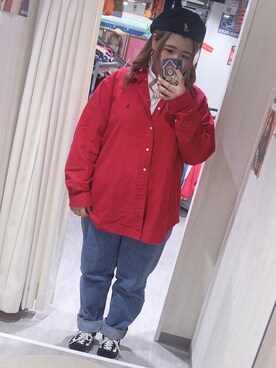 「古着屋さん」｜🐶ま き🐶さん（レディース・164cm）の冬コーディネート