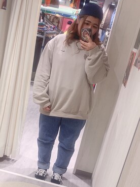 「古着屋さん」｜🐶ま き🐶さん（レディース・164cm）の冬コーディネート