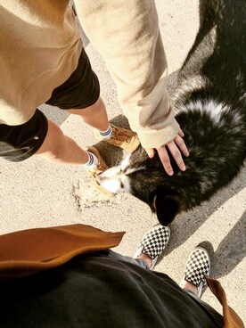 「Balenoのアイテム」を使った、丁几何さん（メンズ・165cm）の夏コーディネート