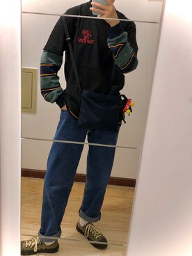 「EXCELSIOR（エクセルシオール）のアイテム」を使った、丁几何さん（メンズ・165cm）の春コーディネート