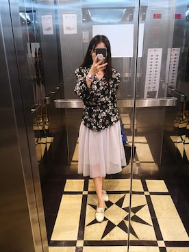 「KATIE JUDITHのアイテム」を使った、Rebecca-Zhaoさん（レディース・158cm）の夏コーディネート