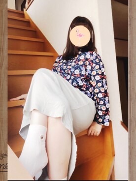 「チャイナシャツ」｜「アイテム（オールインワン・サロペット）」を使った、ウランさん（レディース・160cm）の秋コーディネート