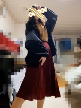「アイテム（その他トップス、ゴールド系）」を使った、ウランさん（レディース・161cm）の秋コーディネート