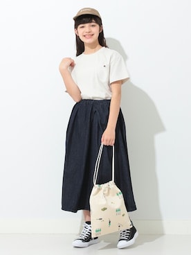 「こども ビームス（コドモビームス）のアイテム（帽子）」を使った、こども ビームスさん（キッズ・150cm）の春コーディネート