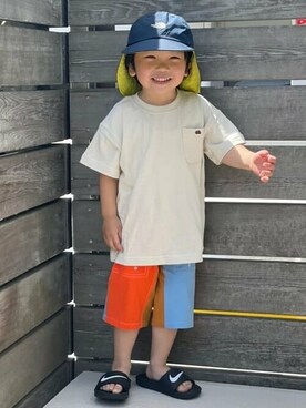 「NIKE（ナイキ）のアイテム」を使った、こども ビームスさん（キッズ・95cm）の夏コーディネート