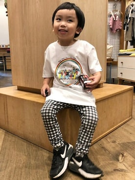 「NIKE（ナイキ）のアイテム」を使った、こども ビームスさん（キッズ・95cm）の夏コーディネート