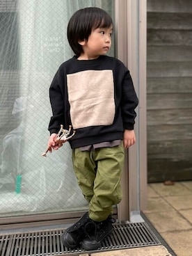 「6vocale」｜こども ビームスさん（キッズ・100cm）の秋コーディネート