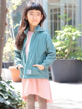 「こども ビームス（コドモビームス）のアイテム（ブルゾン）」を使った、こども ビームスさん（キッズ・120cm）の秋コーディネート