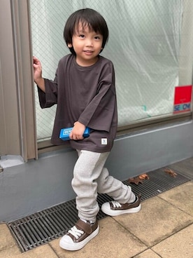 こども ビームスさん（キッズ・100cm）の秋コーディネート