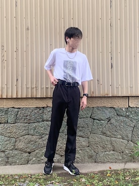 「sacai」｜まっつーさん（メンズ・164cm・10代）の春コーディネート