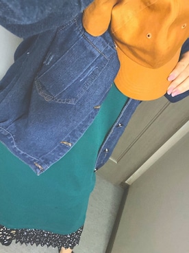 「jeans（ジーンズ）のアイテム」を使った、Chikkoさん（レディース・158cm）の冬コーディネート