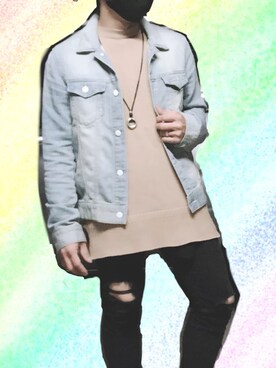 「bit blue（ビットブルー）のアイテム」を使った、なーさん（メンズ・158cm）の秋コーディネート