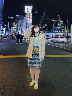 「used mix」｜「アイテム（スウェット）」を使った、☁☂﻿m⃒i⃒y⃒u⃒☂﻿☁　　さん（レディース・159cm）の冬コーディネート