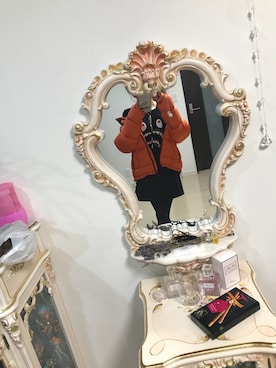 「Bape」｜「アイテム（ダウンジャケット/コート）」を使った、Reigelさん（レディース・158cm）の冬コーディネート