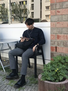 「日系极简」｜「アイテム（腕時計）」を使った、ssshawnさん（メンズ・175cm）の秋コーディネート