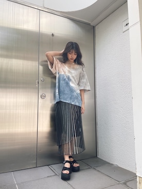 上原優香さん（レディース・163cm）の春コーディネート