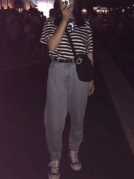 「NIKE(ナイキ)のアイテム(ショルダーバッグ)」を使った、まさん(レディース・168cm)の夏コーディネート