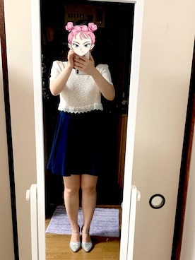「SOUP（スープ）のアイテム（ワンピース/ドレス）」を使った、ゆずさん（レディース・158cm）の夏コーディネート