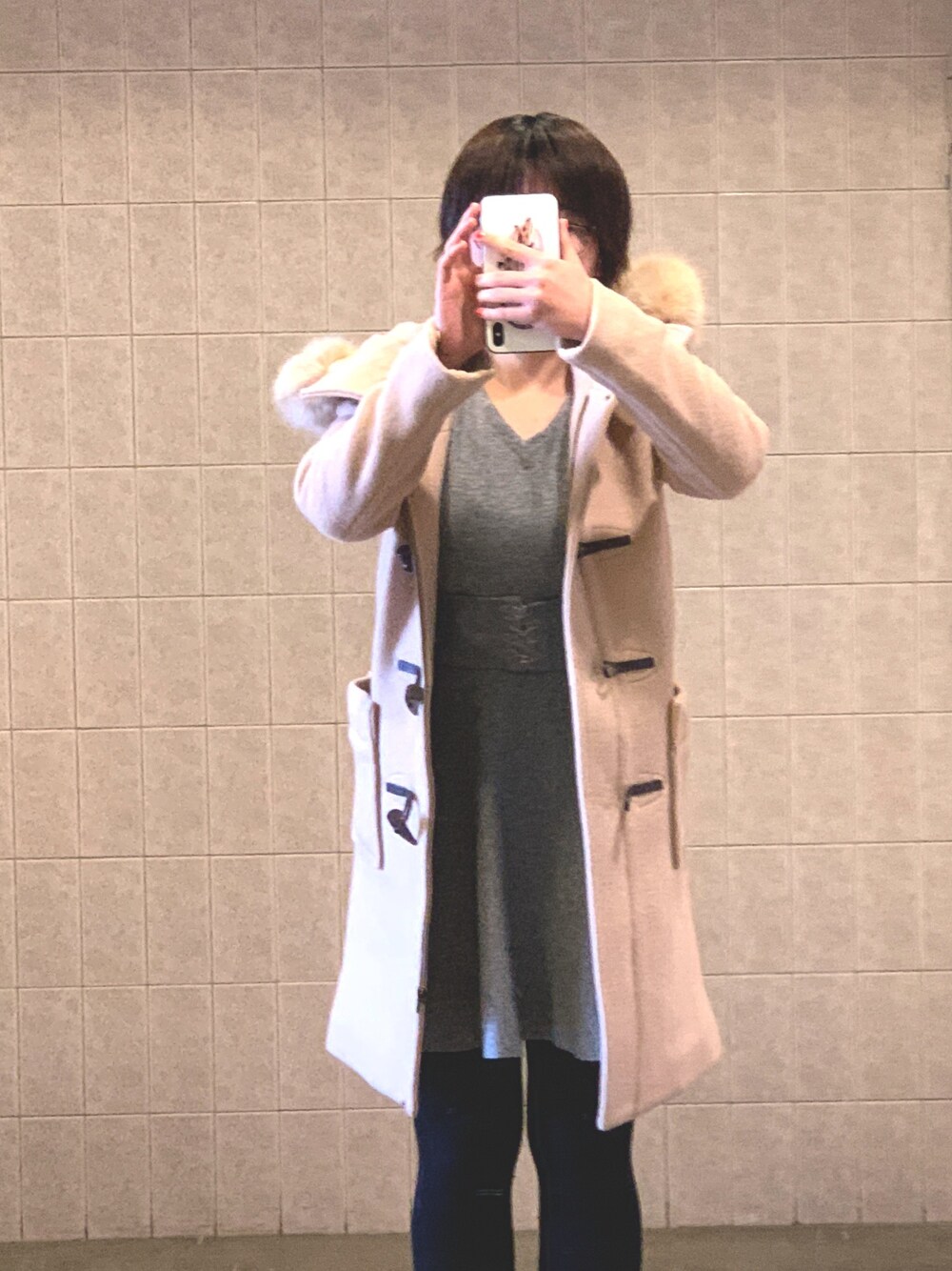 rienda⭐︎ダッフルコ－ト rienda（リエンダ）の「Faux Fur wool ダッフルコート（ダッフル