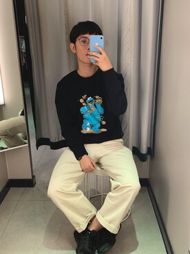 「H&M（エイチ・アンド・エム）のアイテム（ノーカラージャケット）」を使った、gewunさん（メンズ・175cm）の秋コーディネート