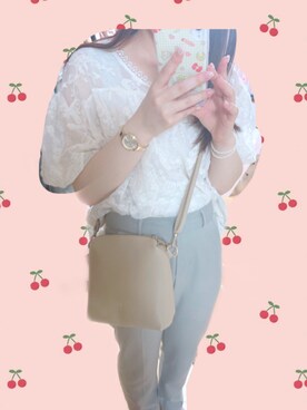 「nattito（ナティート）のアイテム」を使った、みんみんさん（レディース・152cm）の夏コーディネート