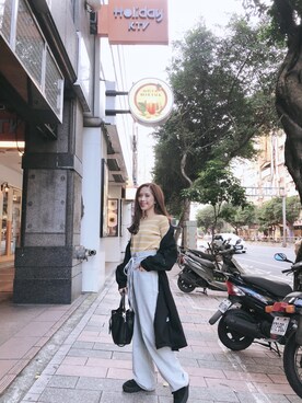 「RAINBOW SHOPのアイテム」を使った、Anitaさん（レディース・154cm）の秋コーディネート