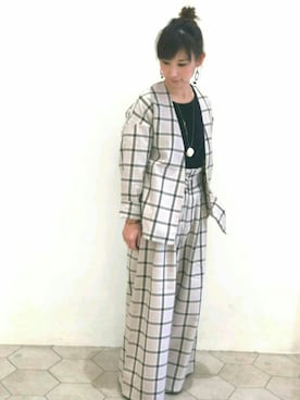 「SEVENDAYS=SUNDAY（セブンデイズサンデイ）のアイテム（ジャケット/アウター）」を使った、miho1314さん（レディース・158cm）の春コーディネート