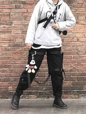 「GAP（ギャップ）のアイテム（Hoodies、グレー系）」を使った、hihixionさん（レディース）の春コーディネート