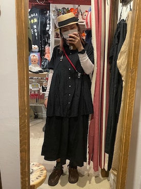 「ONCE UPON A TIME（ワンス　アポン　ア　タイム）のアイテム」を使った、CADHLA さん（レディース・168cm）の春コーディネート
