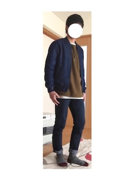 「GLOSTER（グロスター）のアイテム（ジャケット/アウター）」を使った、ももたさん（メンズ・167cm）の春コーディネート