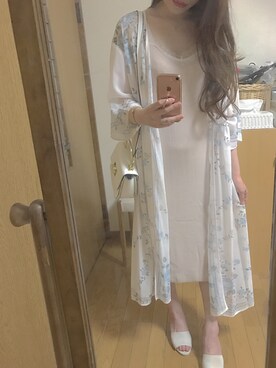 「MERCURYDUO（マーキュリーデュオ）のアイテム（キャミソール）」を使った、Yoshie Fujiuさん（レディース・155cm）の春コーディネート