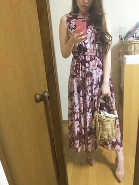 「MERCURYDUO（マーキュリーデュオ）のアイテム（パンプス）」を使った、Yoshie Fujiuさん（レディース・155cm）の夏コーディネート
