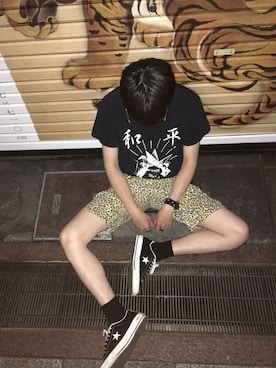 「SASQUATCHfabrix.（サスクワァッチファブリックス）のアイテム」を使った、贯太さん（メンズ・175cm）の夏コーディネート
