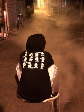 「MISBHV（ミスビヘイブ）のアイテム（パーカー）」を使った、贯太さん（メンズ・175cm）の秋コーディネート