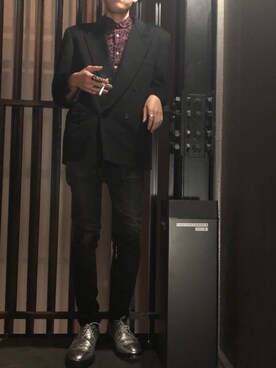 ドレスシューズ シルバー系 を使った カジュアルコーデ のメンズ人気ファッションコーディネート Wear