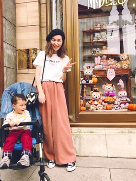 「NOMBRE IMPAIR（ノンブルアンペール）のアイテム（チノパンツ）」を使った、𓇬ℍ𝕒𝕟𝕒𓇬さん（レディース・169cm）の秋コーディネート