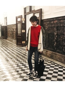 𓇬ℍ𝕒𝕟𝕒𓇬さん（レディース・169cm）の冬コーディネート