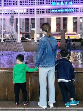 「VISVIM（ビズビム）のアイテム（デニムジャケット）」を使った、𓇬ℍ𝕒𝕟𝕒𓇬さん（レディース・170cm）の秋コーディネート