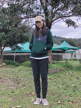 Polo Ralph Lauren ポロラルフローレン のパーカーを使ったレディース人気ファッションコーディネート 地域 台湾 Wear