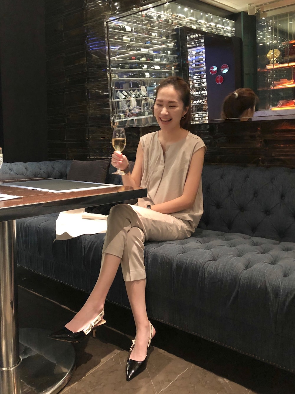 「オトナ女子、ベージュコーデ、デート」｜「SENSE OF PLACE by URBAN RESEARCHのアイテム（セットアップ、ベージュ系）」を使った、𓇬ℍ𝕒𝕟𝕒𓇬さん（レディース・170cm）の秋コーディネートの1枚目の写真