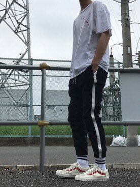 増渕駿介さん（メンズ・165cm）の夏コーディネート