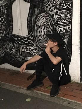 増渕駿介さん（メンズ・165cm）の夏コーディネート